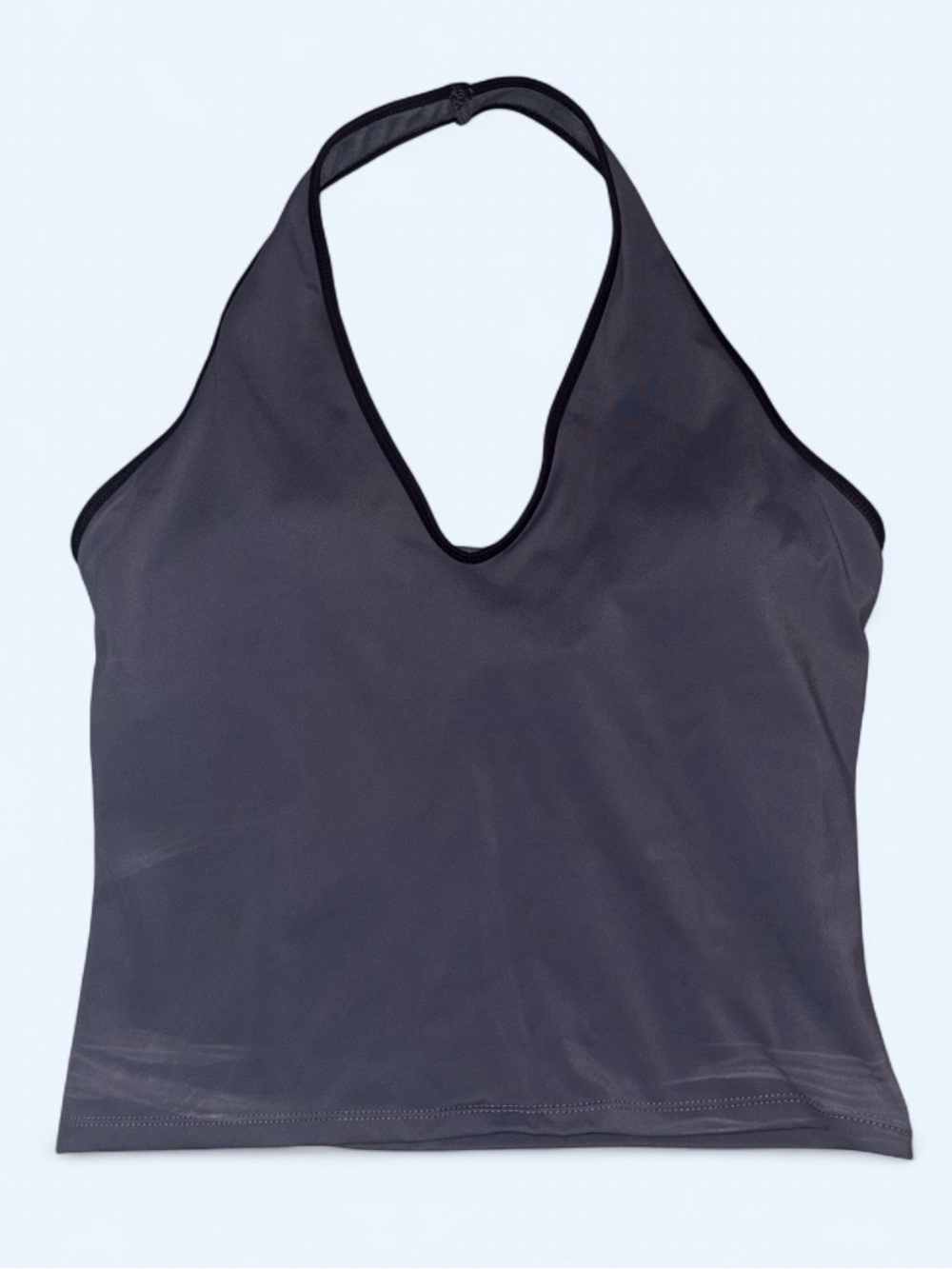 Sommer Ray Gray Halter Stretch Tank Top - Size XL